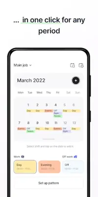 Shift Work Calendar android App screenshot 3