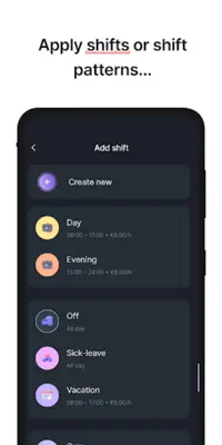 Shift Work Calendar android App screenshot 4